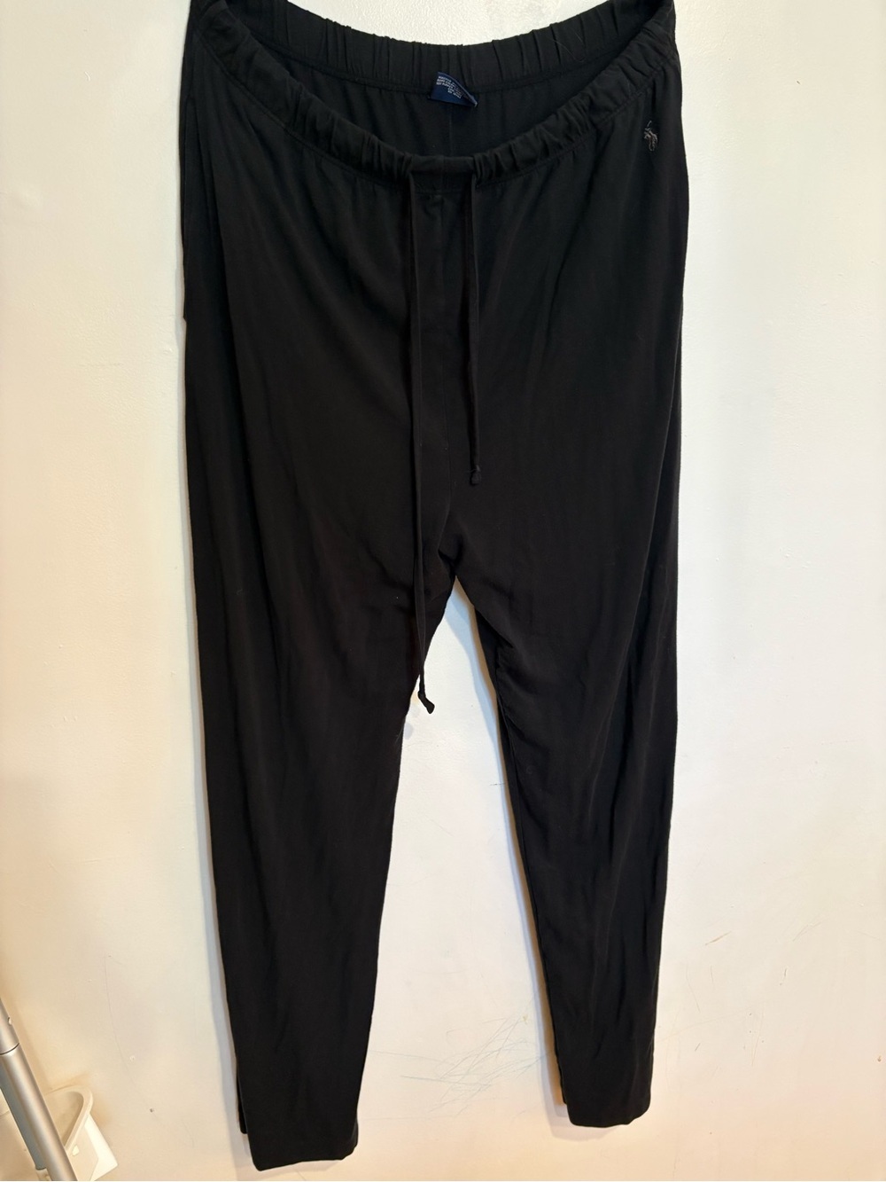 Polo by Ralph Lauren Black Drawstring Modal Pajamas Joggers size large
